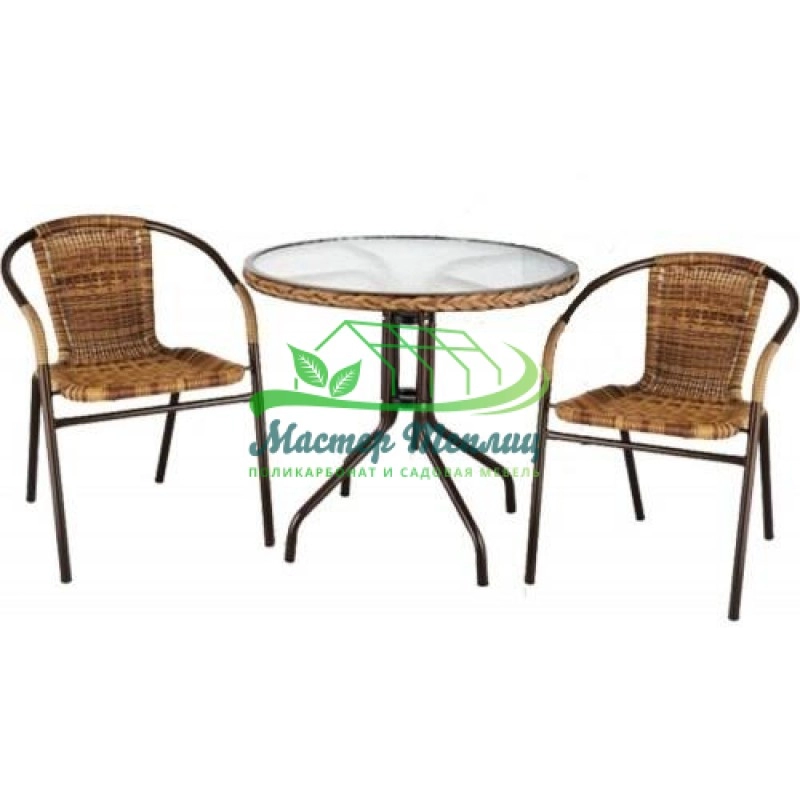 Набор мебели из ротанга "Марсель (мини)" со стульями и столом